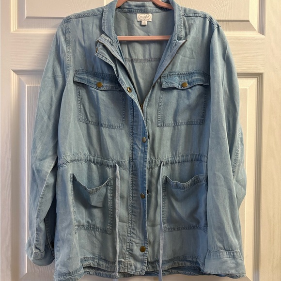 Mud Pie Jackets & Blazers - Mudpie Light Blue Jean Jacket